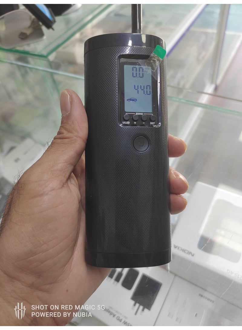 مضخة هواء رقمية محمولة قابلة لإعادة الشحن لإطارات السيارات والدراجات - Image 3